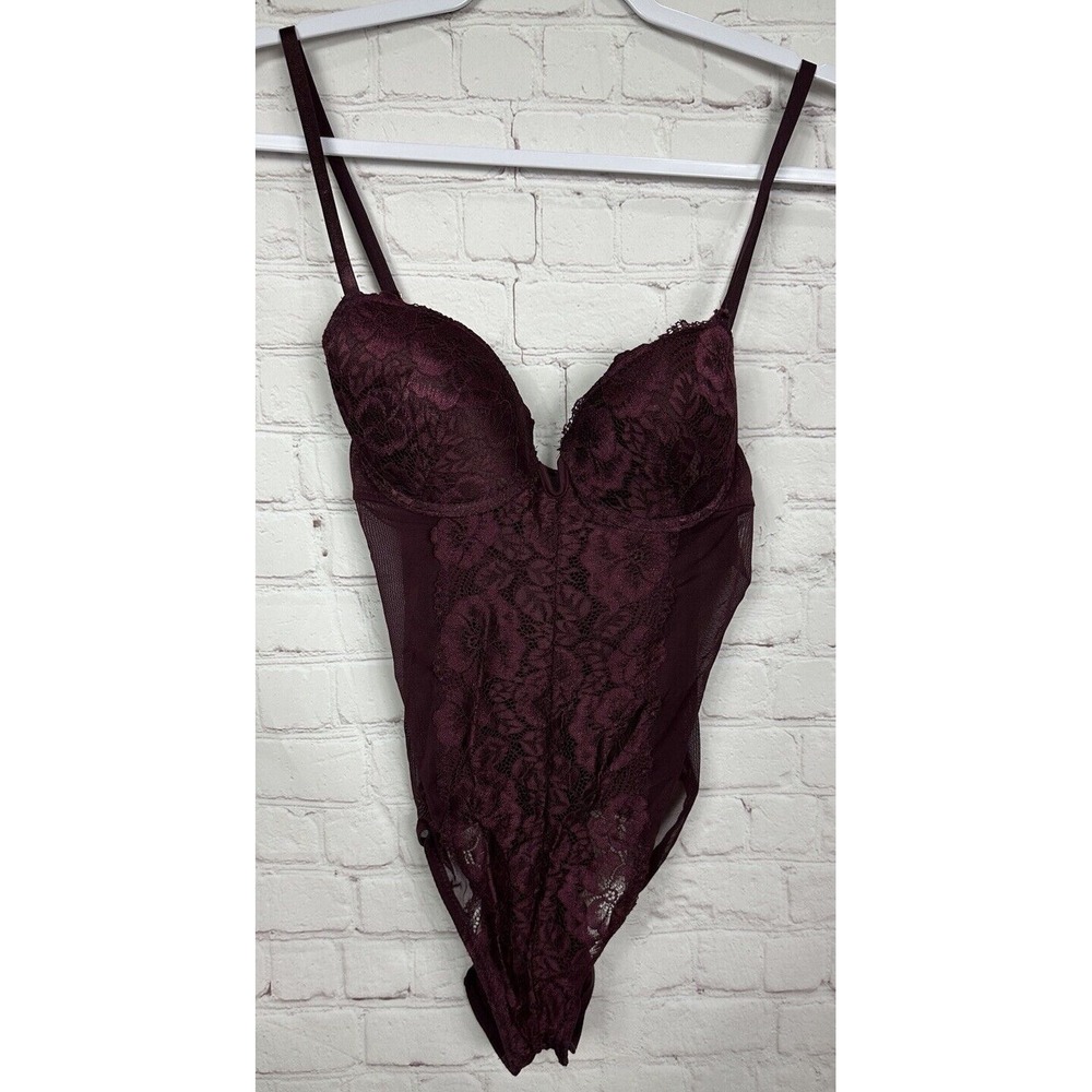 Marilyn Monroe Intimates lace mesh Lingerie‎ Sexy Nightgown One Piece sz L GUC